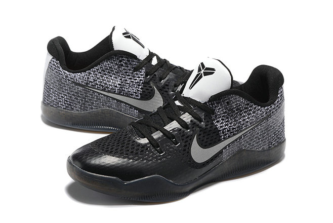 Kobe 11(XI) Black White Basketball Shoes